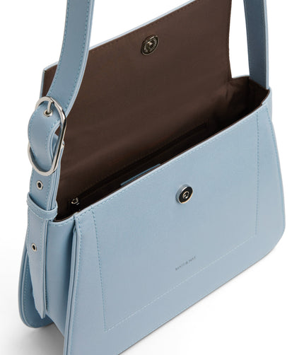 LEIA Vegan Shoulder Bag - Vintage | Color: Blue - variant::breeze
