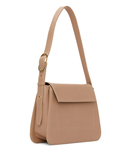 LEIA Vegan Shoulder Bag - Vintage | Color: Beige - variant::seed