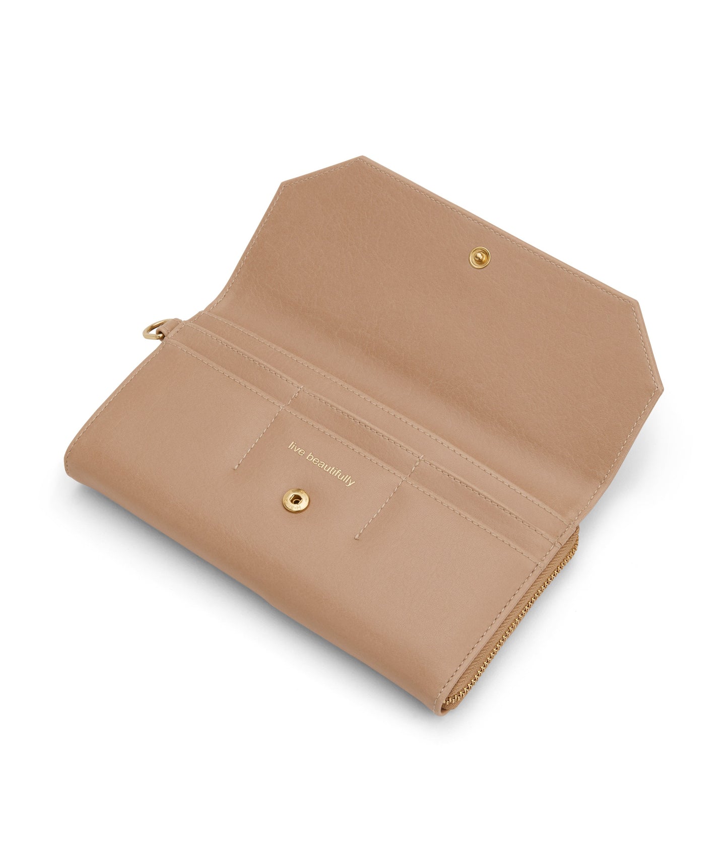 MION Vegan Wristlet Wallet - Vintage | Color: Beige - variant::seed