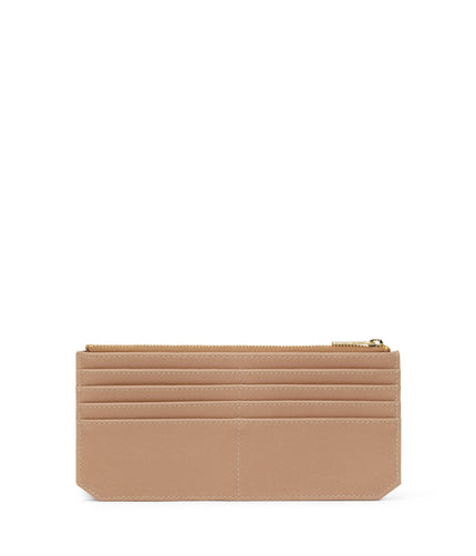 PERLA Vegan Flat Wallet - Vintage | Color: Beige - variant::seed