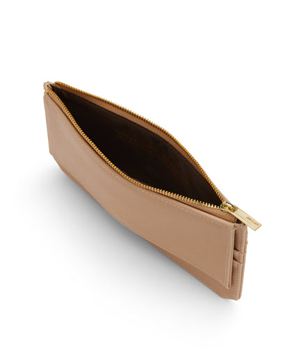 PERLA Vegan Flat Wallet - Vintage | Color: Beige - variant::seed