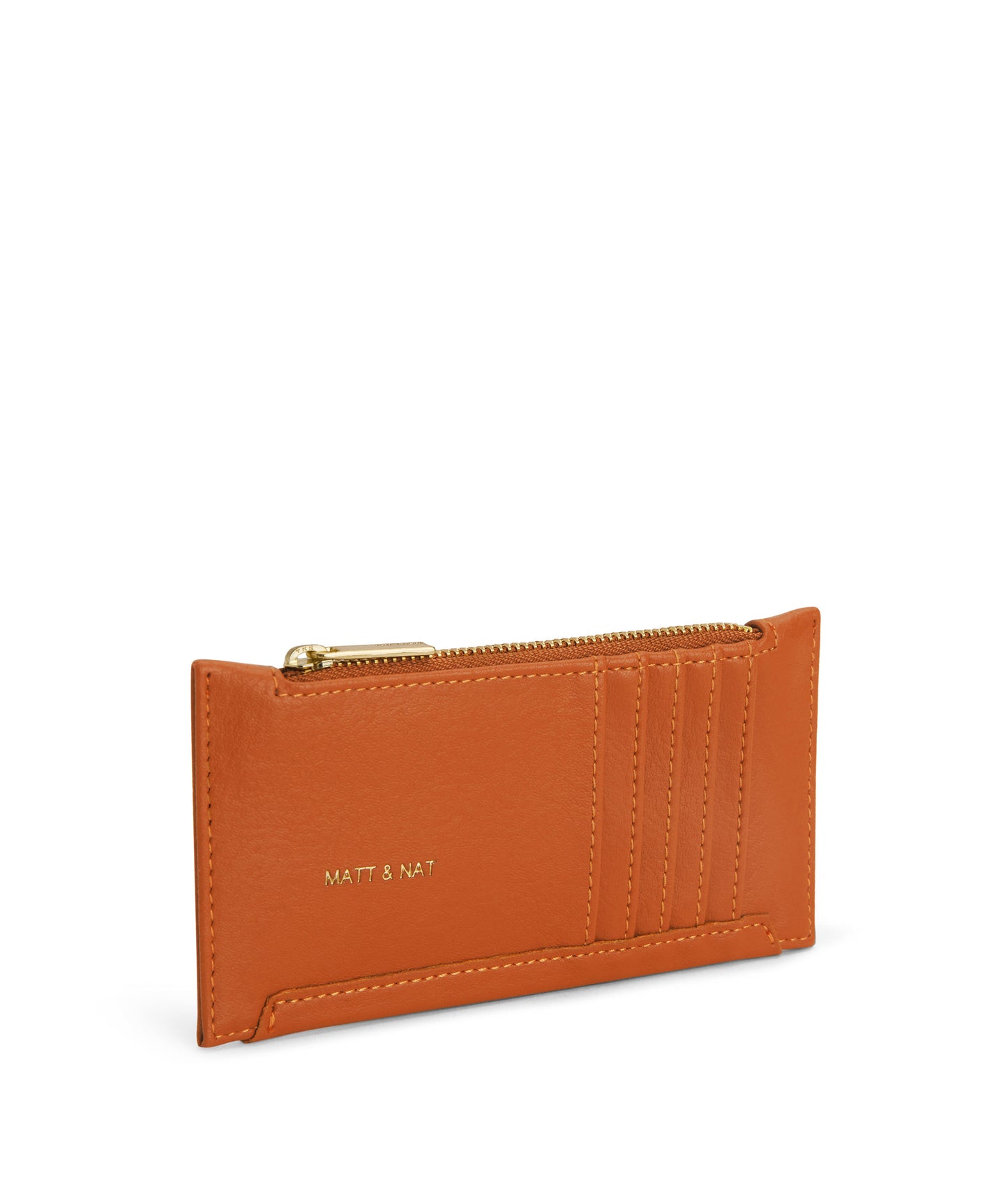 JESSE Slim Vegan Wallet - Arbor | Color: Orange - variant::ginger