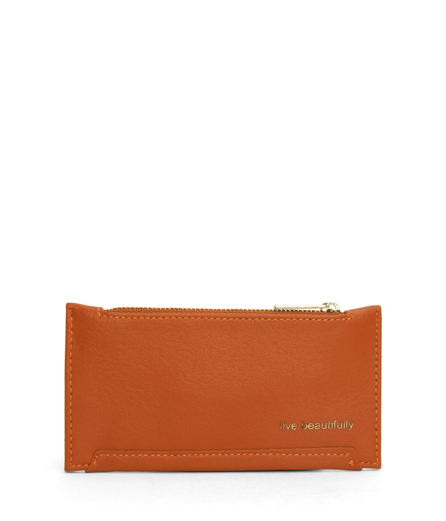 JESSE Slim Vegan Wallet - Arbor | Color: Orange - variant::ginger