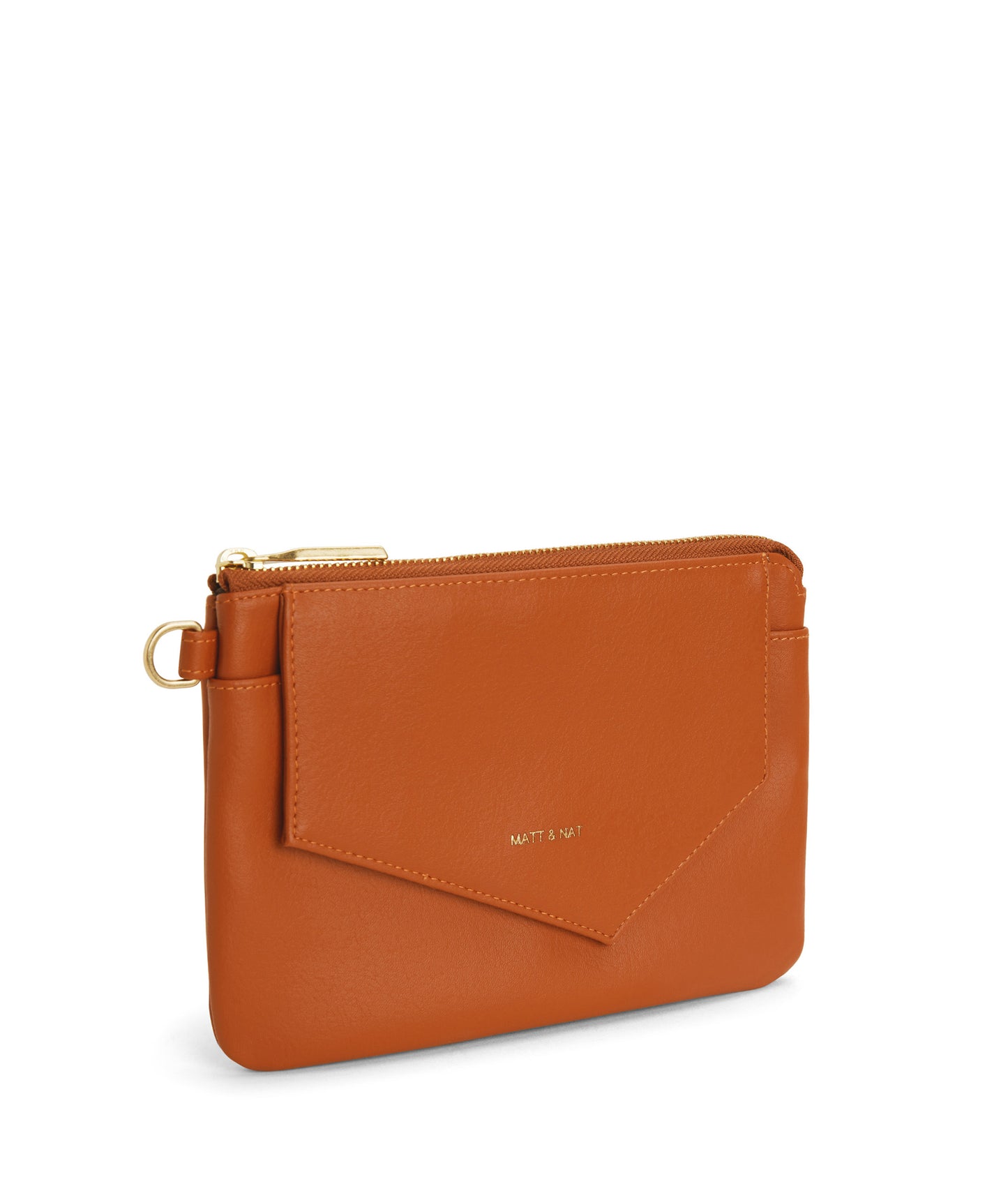 NIA SM  Small Vegan Wallet - Arbor | Color: Orange - variant::ginger