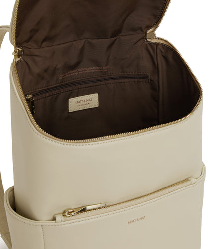 BRAVE MICRO Vegan Crossbody Bag - Loom | Color: White - variant::tapioca