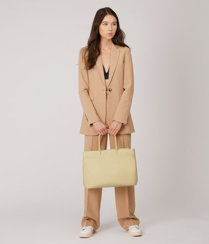 LILET Vegan Diaper Bag - Loom | Color: White - variant::tapioca