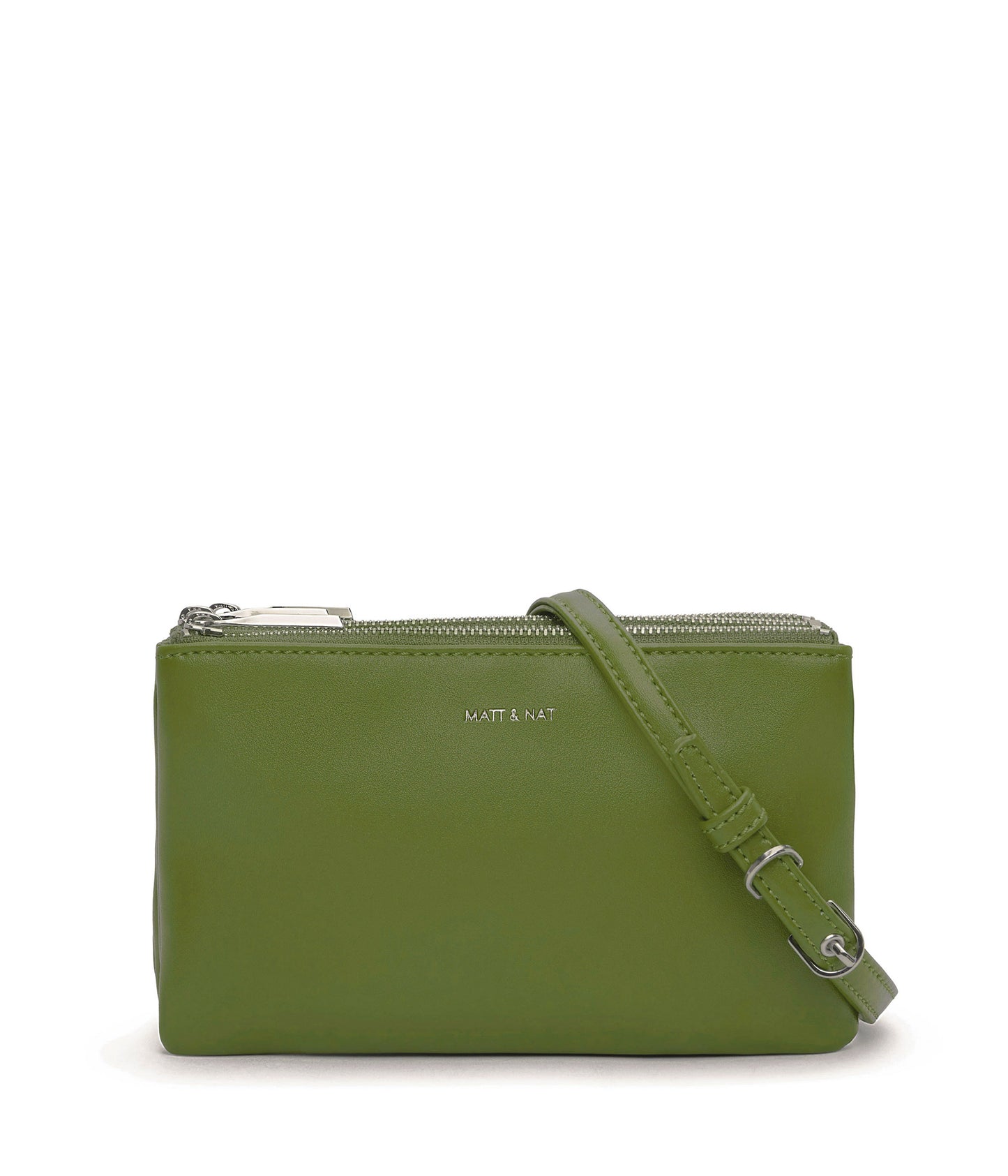 TRIPLET Vegan Crossbody Bag - Loom | Color: Green - variant::parrot