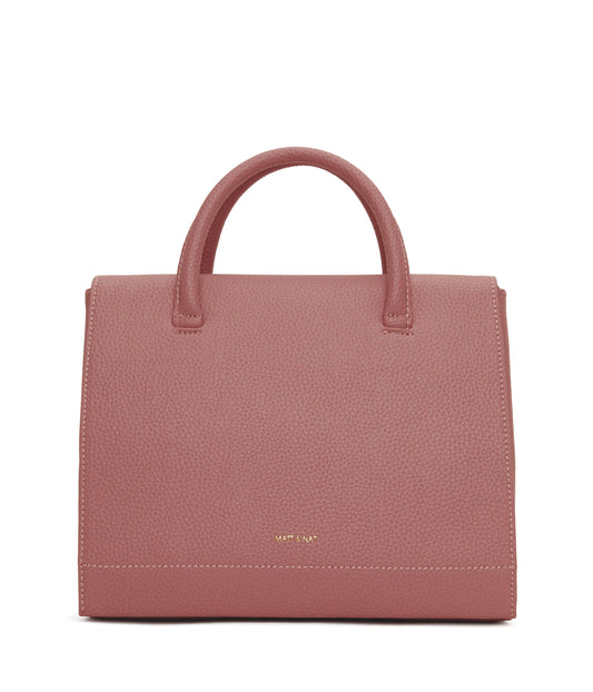 ADEL Vegan Satchel - Purity | Color: Pink - variant::rose