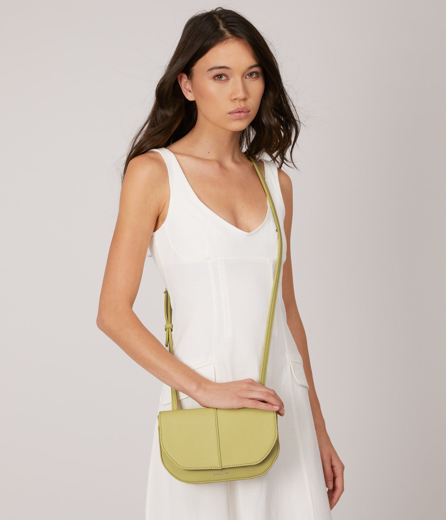 BUDA Vegan Crossbody Bag - Purity | Color: Beige - variant::scone