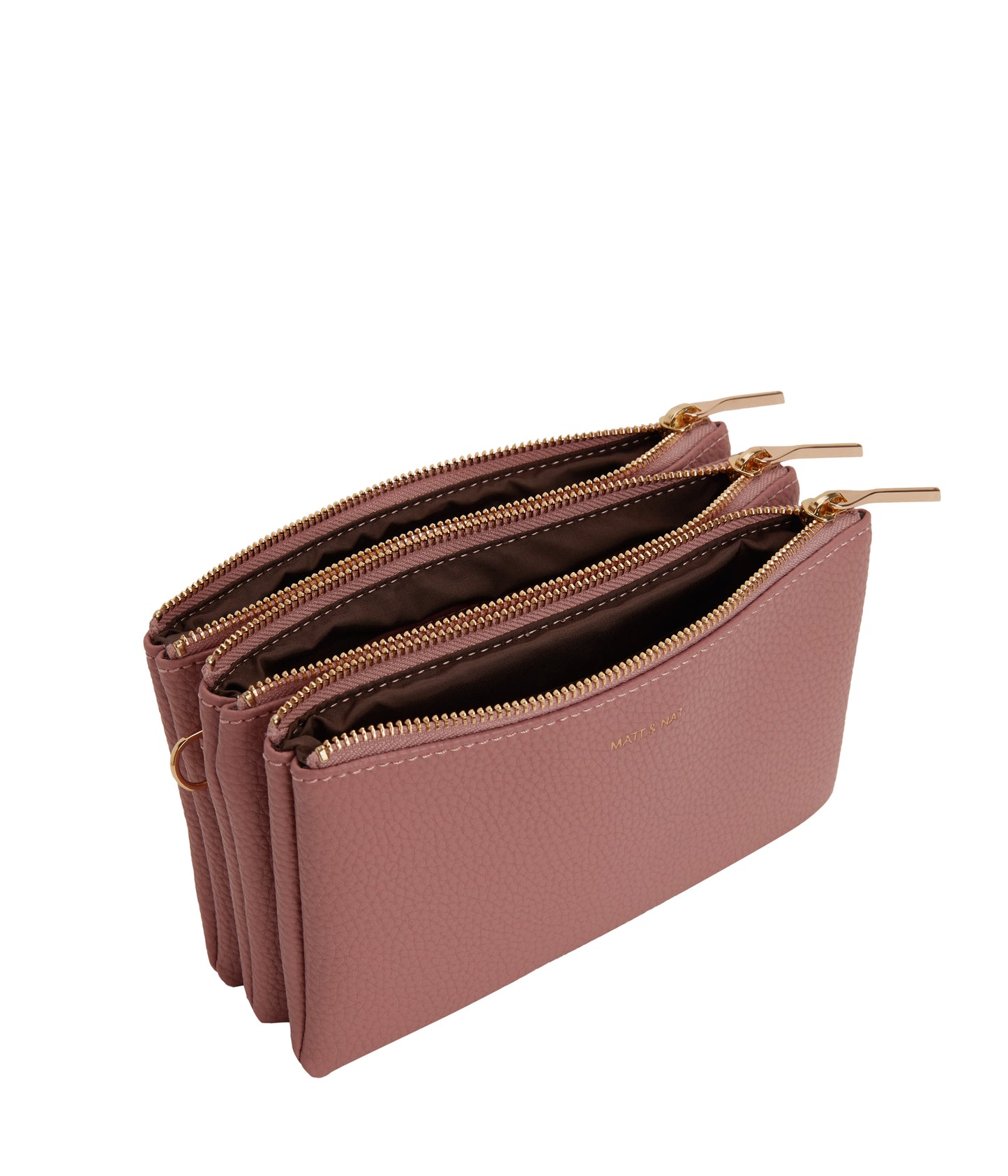 TRIPLET Vegan Crossbody Bag - Purity | Color: Pink - variant::rose