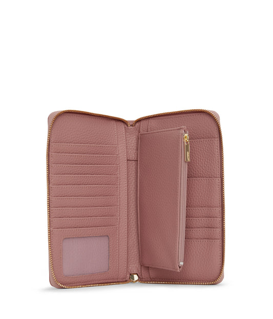 TRIP Vegan Travel Wallet - Purity | Color: Pink - variant::rose