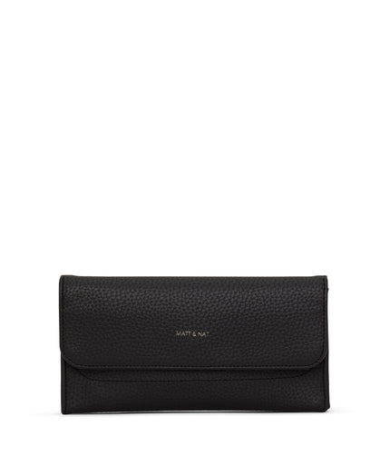 NIKI Vegan Wallet - Purity | Color: Black - variant::black
