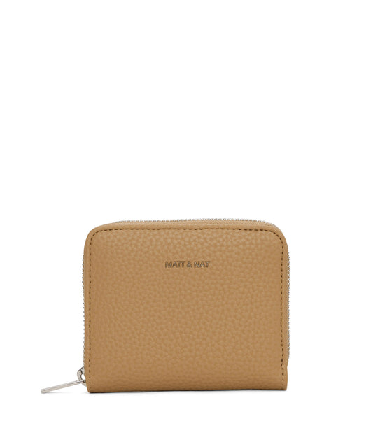 RUE Small Vegan Zip Wallet - Purity | Color: Beige - variant::scone