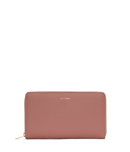 TRIP Vegan Travel Wallet - Purity | Color: Pink - variant::rose