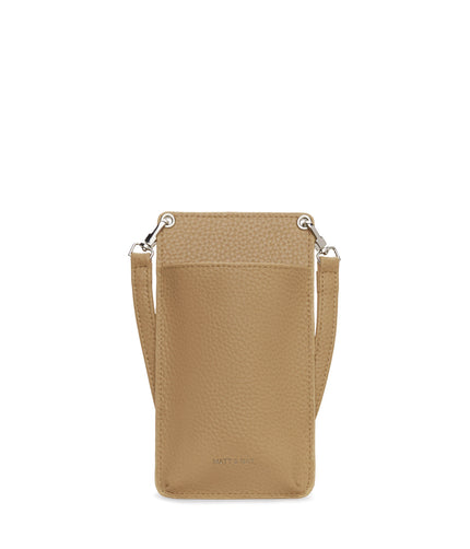 CUE Vegan Crossbody Phone Bag - Purity | Color: Beige - variant::scone