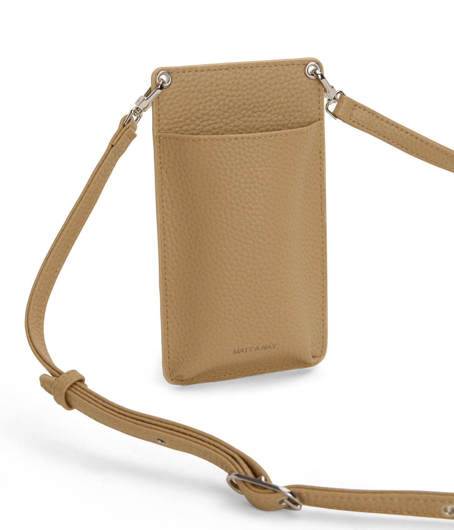 CUE Vegan Crossbody Phone Bag - Purity | Color: Beige - variant::scone