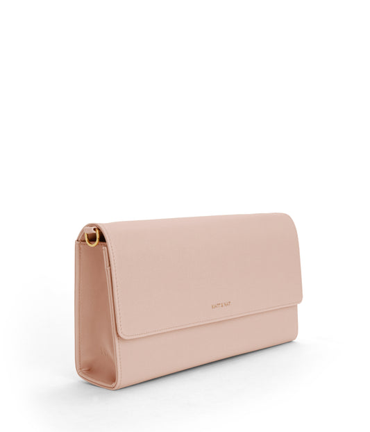 DREWLG Large Vegan Crossbody Bag - Vintage | Color: Pink - variant::pastel