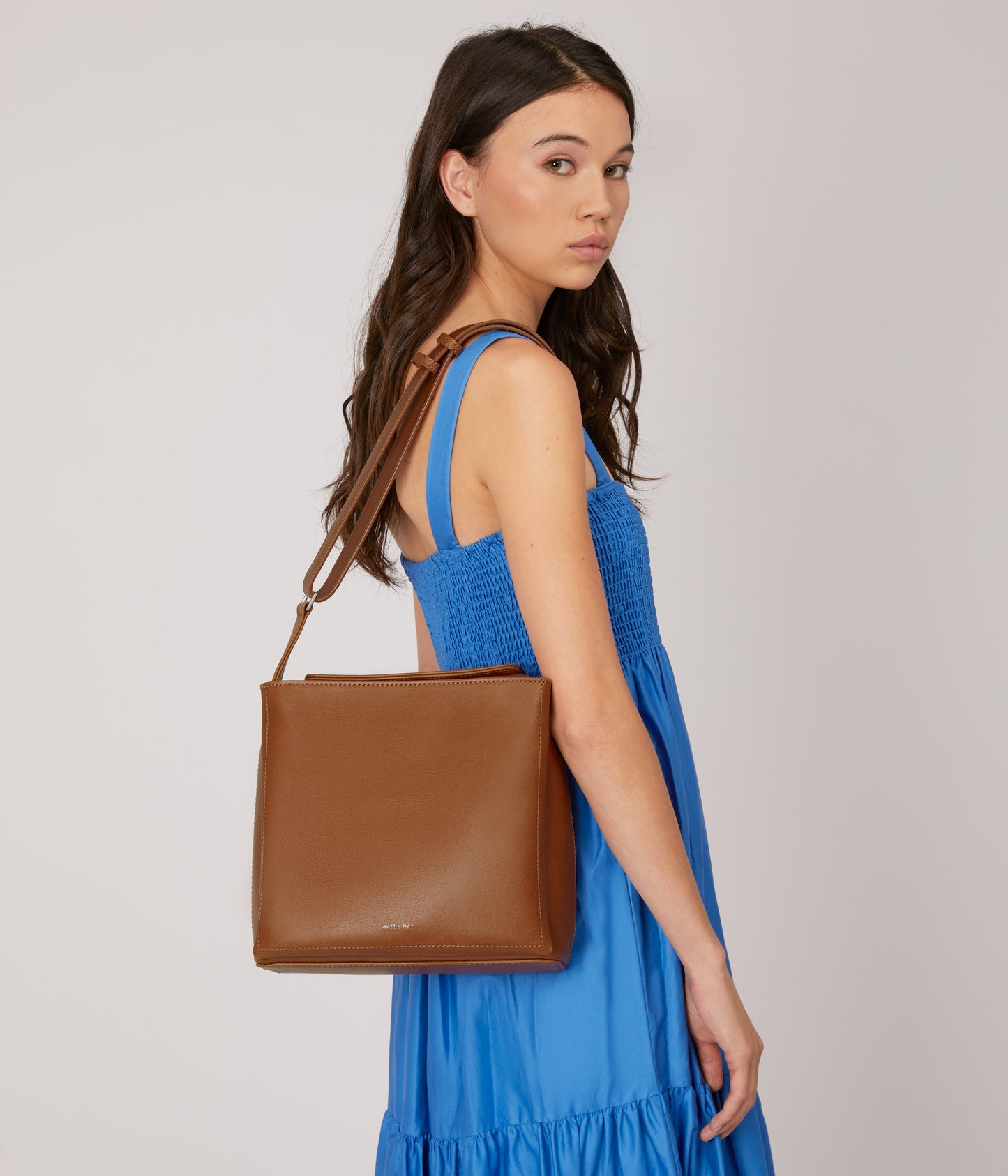 LORO Vegan Shoulder Bag - Vintage | Color: Blue - variant::oasis