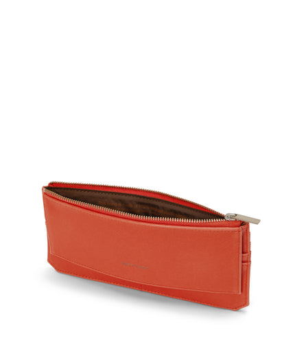 PERLA Vegan Flat Wallet - Vintage | Color: Red - variant::cardinal