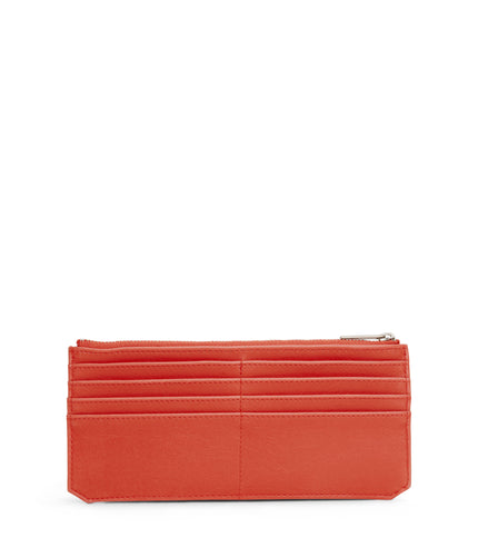 PERLA Vegan Flat Wallet - Vintage | Color: Red - variant::cardinal