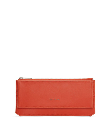 PERLA Vegan Flat Wallet - Vintage | Color: Red - variant::cardinal