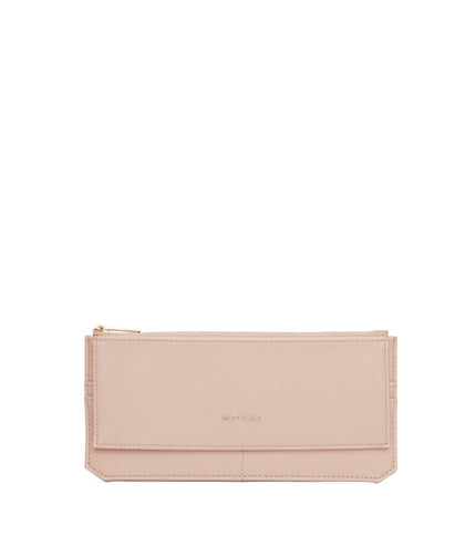 PERLA Vegan Flat Wallet - Vintage | Color: Pink - variant::pastel