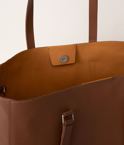 EMEL Vegan Tote Bag - Arbor | Color: Tan - variant::pecan