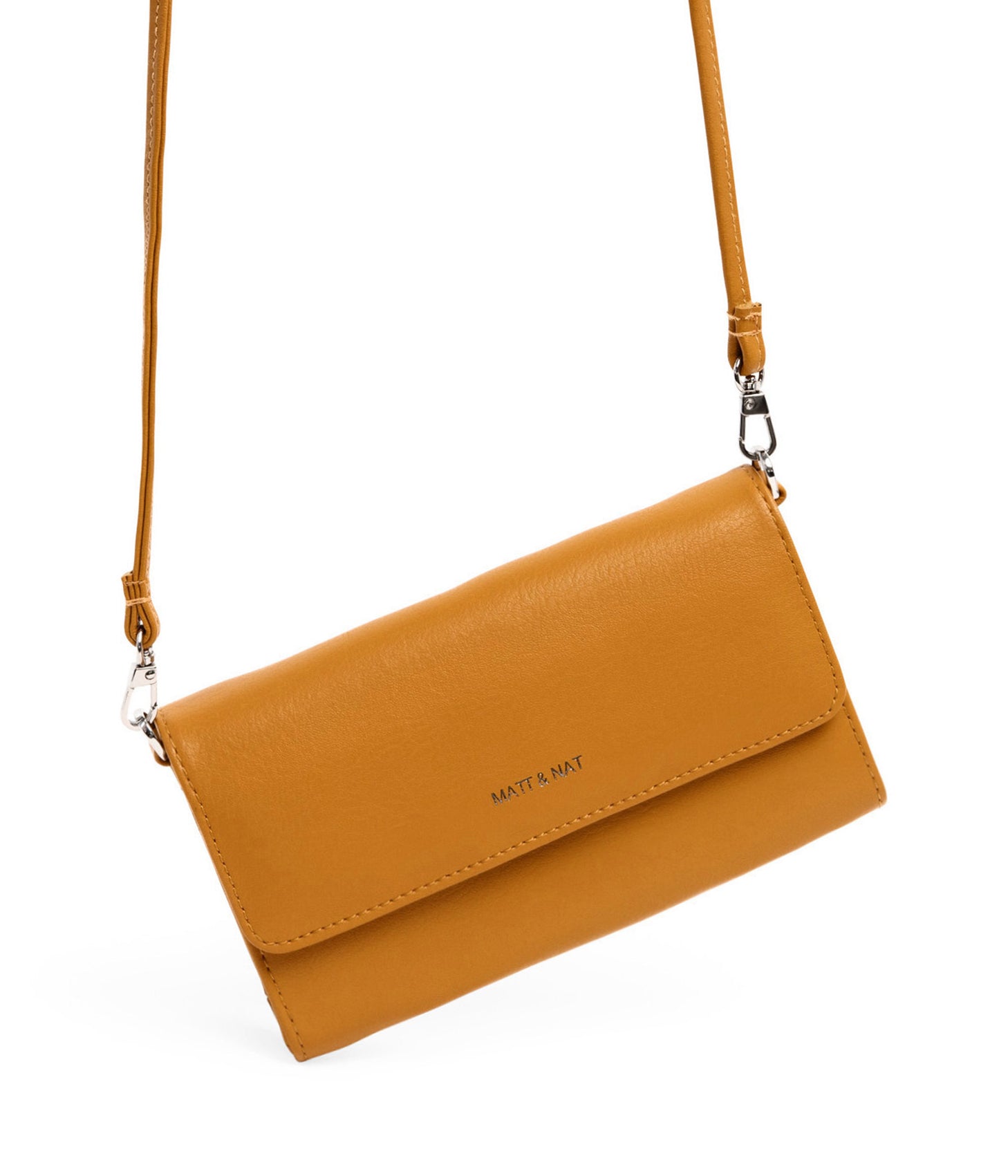 DREWLG Vegan Crossbody Bag - Arbor | Color: Yellow - variant::marigold