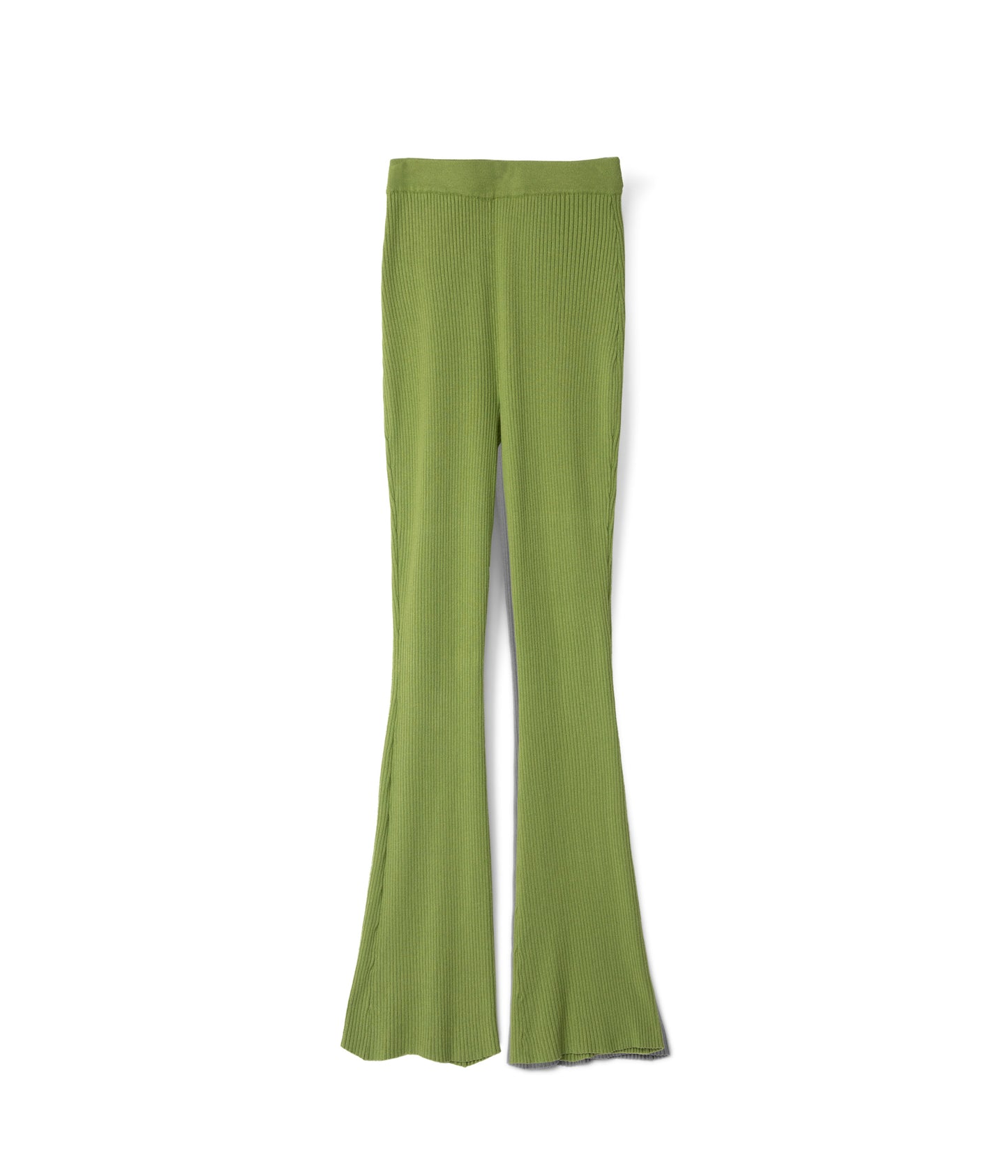 COLETTE Women's Bamboo Ribbed Pants | Color: Green - variant::cactus