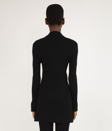 PEARL Women's Bamboo Ribbed Cardigan | Color: Black - variant::black