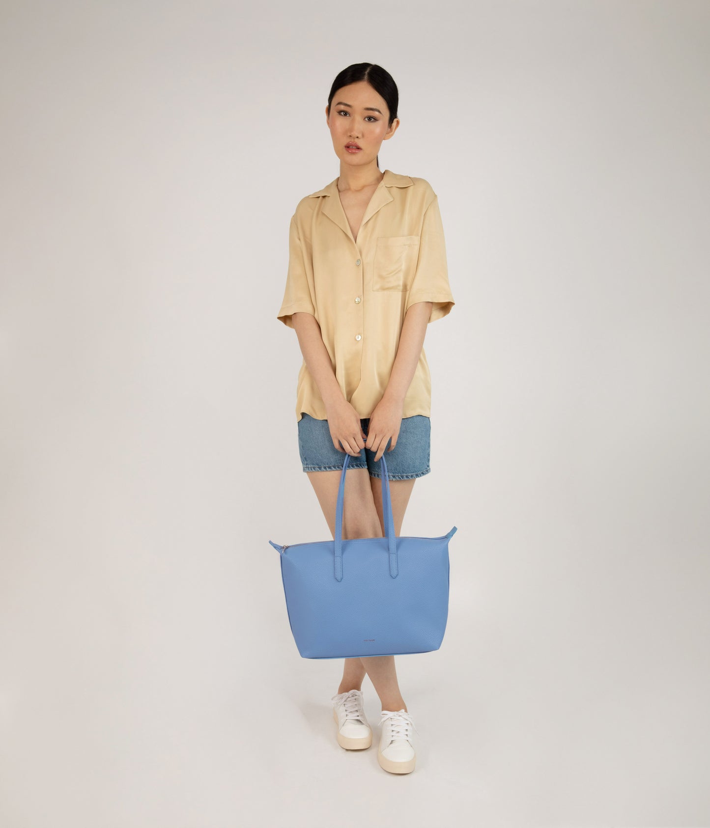 ABBI Vegan Tote Bag - Purity | Color: Blue - variant::coast