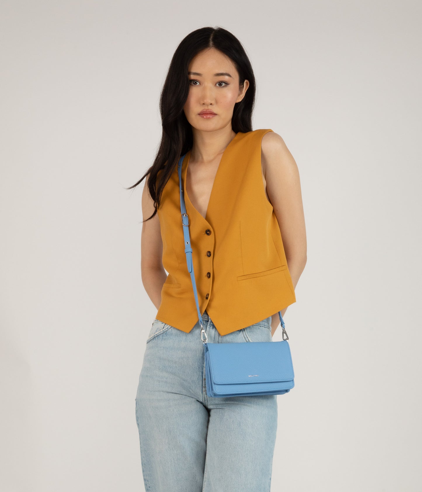 BEE Vegan Crossbody Bag - Purity | Color: Yellow - variant::zest