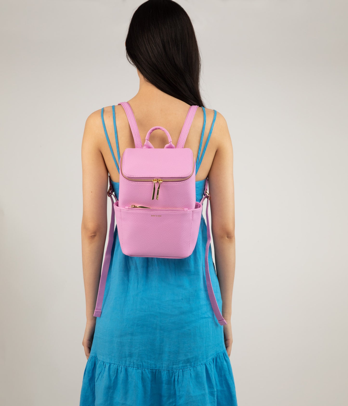 BRAVESM Small Vegan Backpack - Purity | Color: Blue - variant::coast