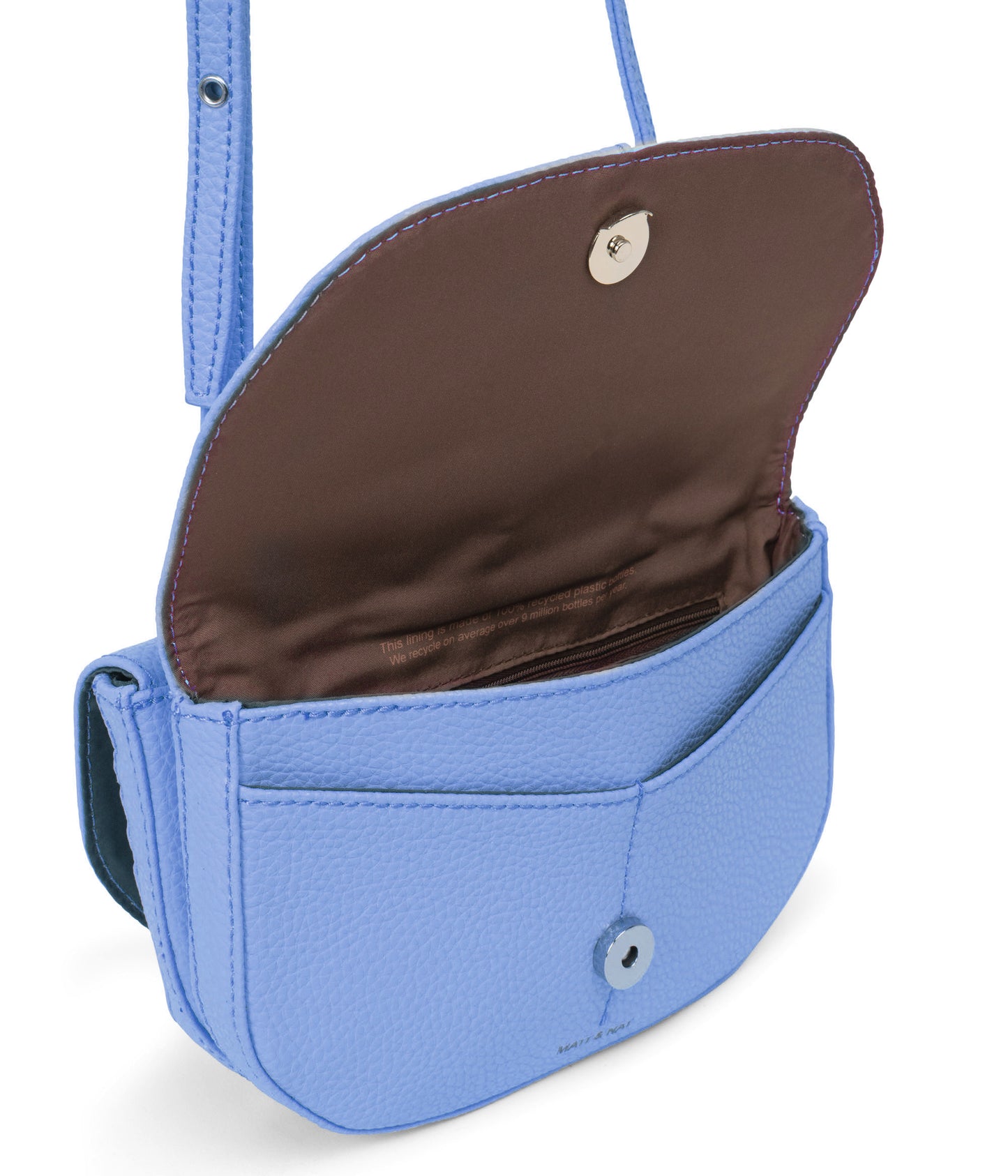 BUDA Vegan Crossbody Bag - Purity | Color: Blue - variant::coast