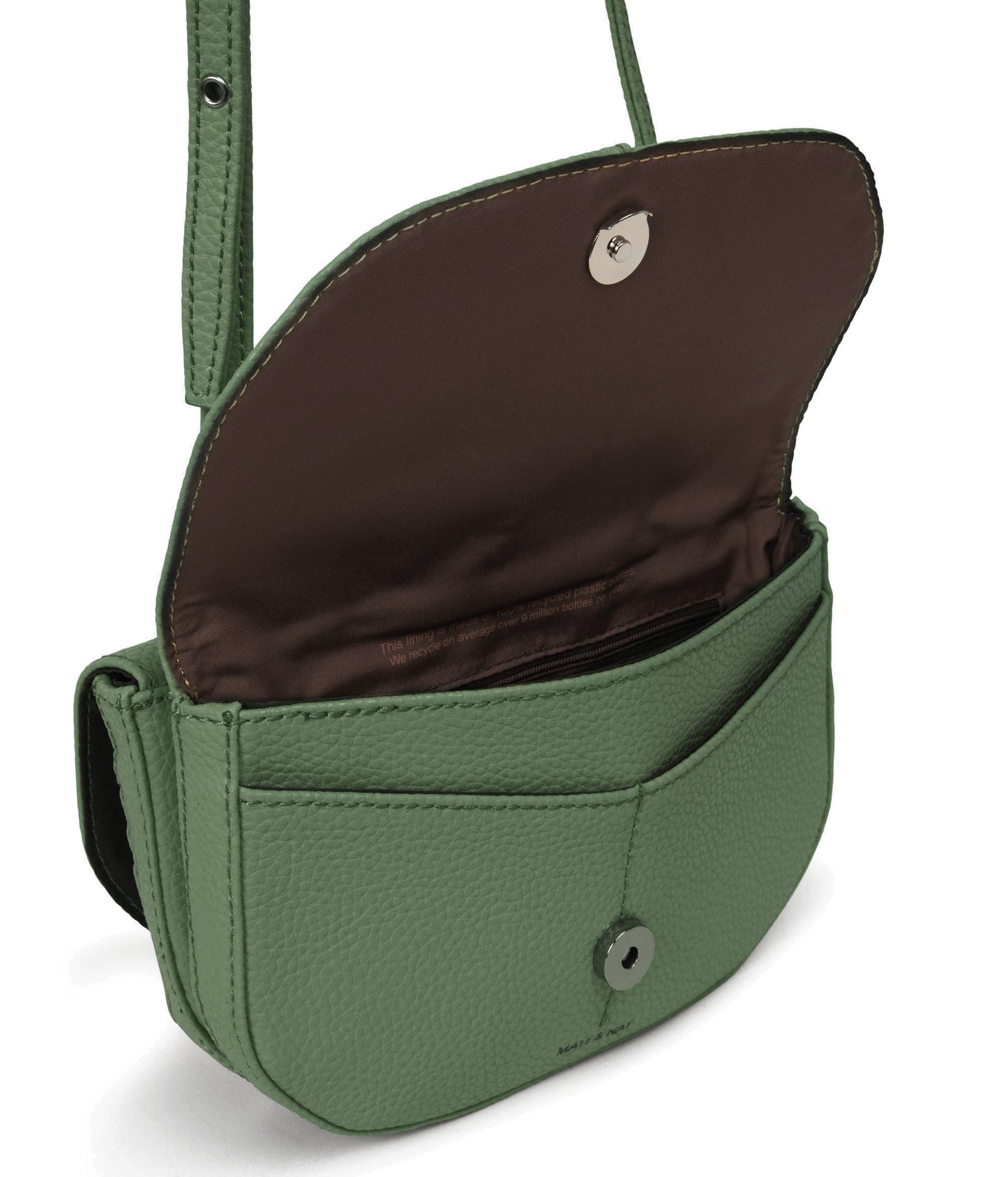 BUDA Vegan Crossbody Bag - Purity | Color: Green - variant::herb