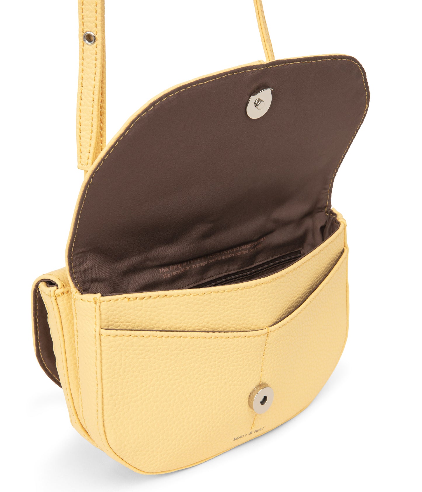 BUDA Vegan Crossbody Bag - Purity | Color: Yellow - variant::zest