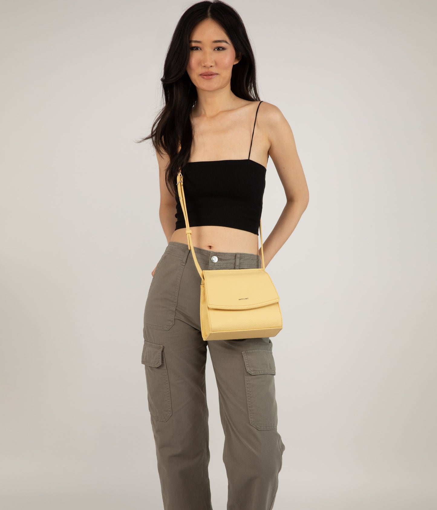 ERIKA Vegan Crossbody Bag - Purity | Color: Yellow - variant::zest