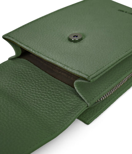 MET Vegan Crossbody Wallet - Purity | Color: Green - variant::herb