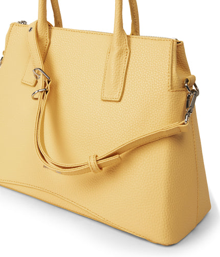 NEVADA Vegan Satchel - Purity | Color: Yellow - variant::zest
