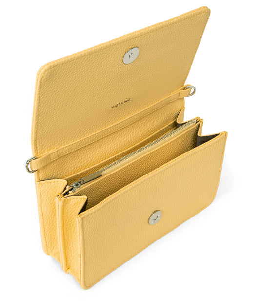 BEE Vegan Crossbody Bag - Purity | Color: Yellow - variant::zest