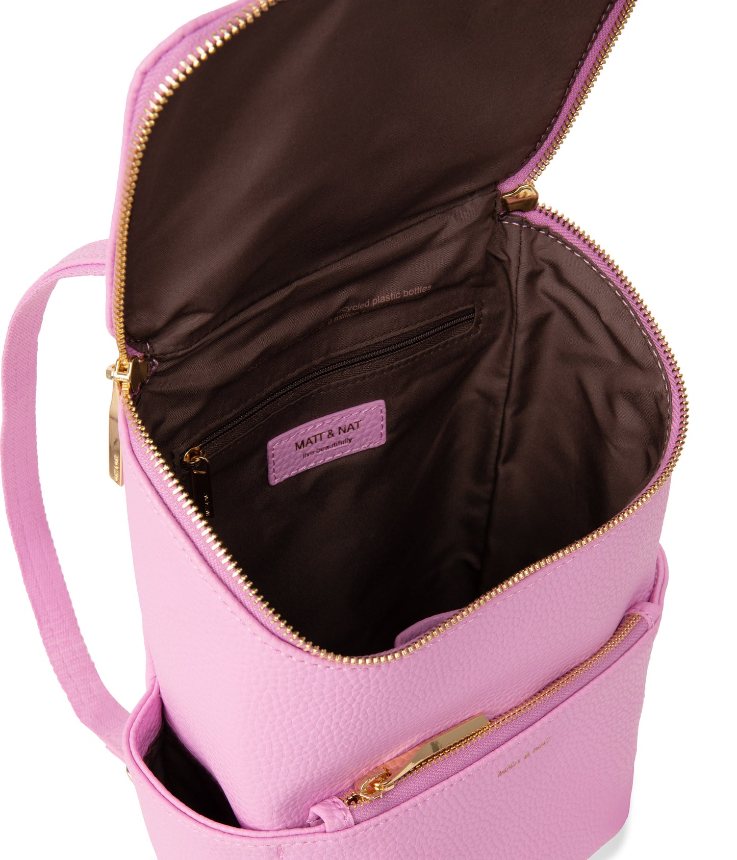 BRAVESM Small Vegan Backpack - Purity | Color: Pink - variant::flora