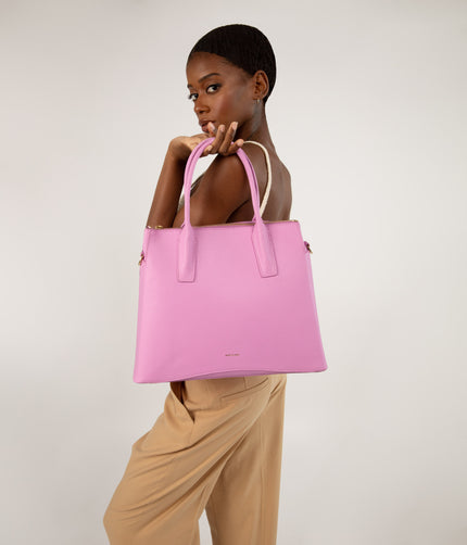 NEVADALG Vegan Satchel - Purity | Color: Pink - variant::flora