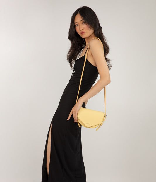 TWILL Vegan Saddle Bag - Purity | Color: Pink - variant::flora