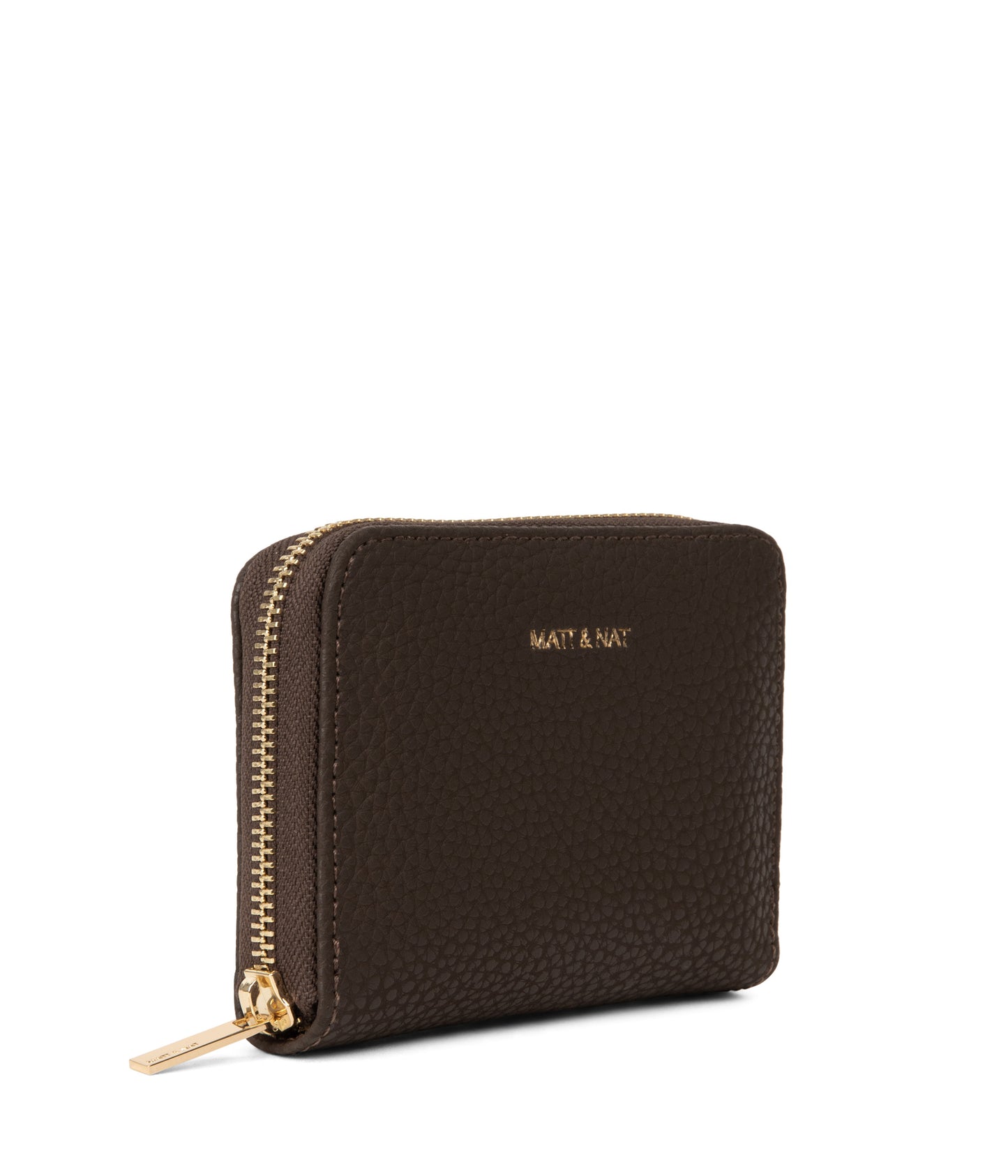 RUE Small Vegan Zip Wallet - Purity | Color: Brown - variant::truffle