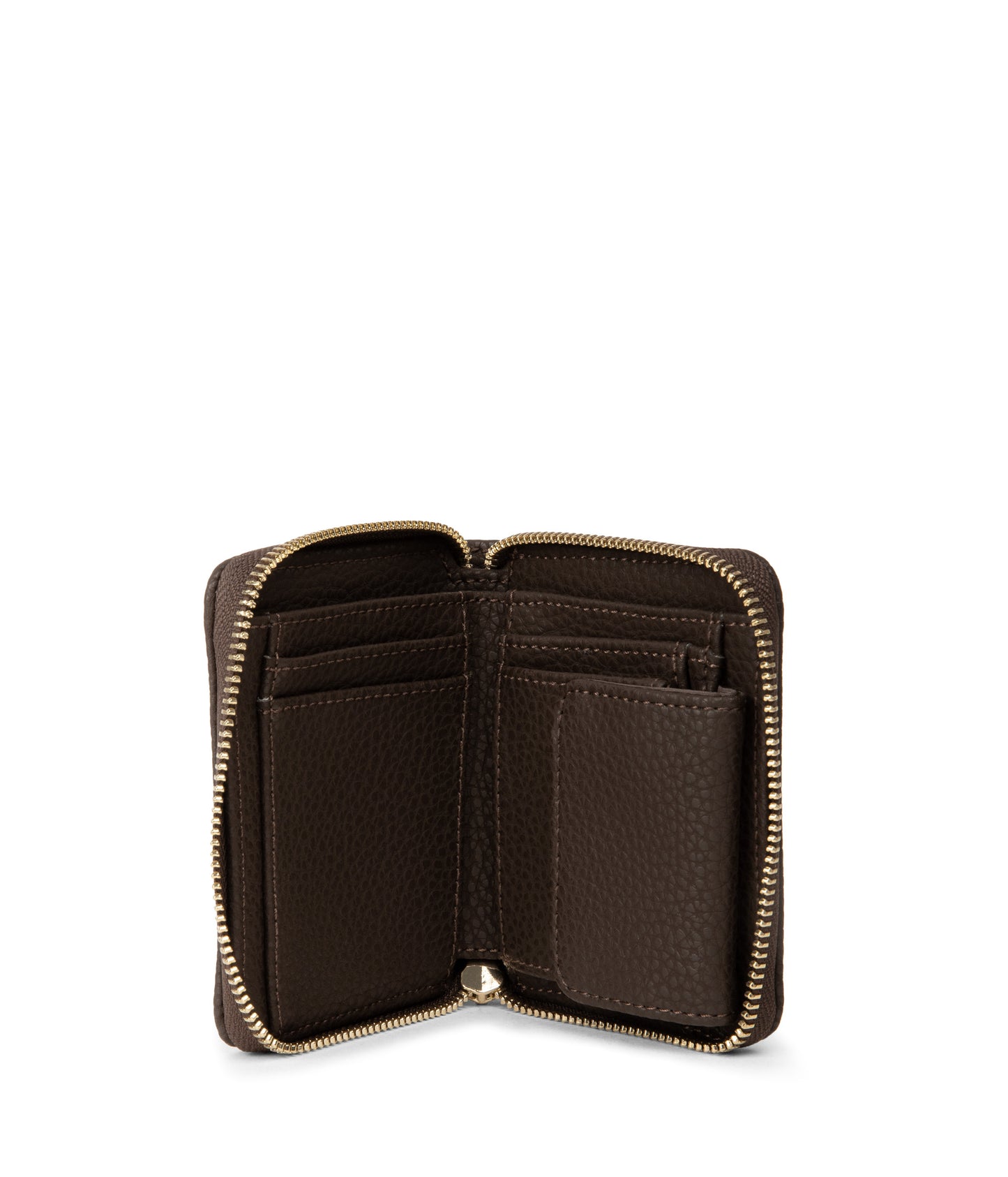 RUE Small Vegan Zip Wallet - Purity | Color: Brown - variant::truffle