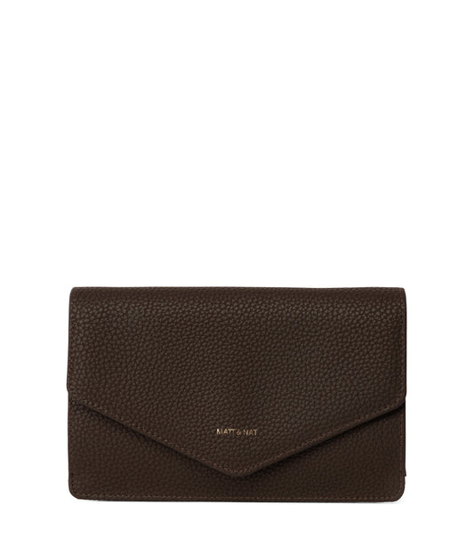 CLOE Vegan Wristlet Wallet - Purity | Color: Brown - variant::truffle