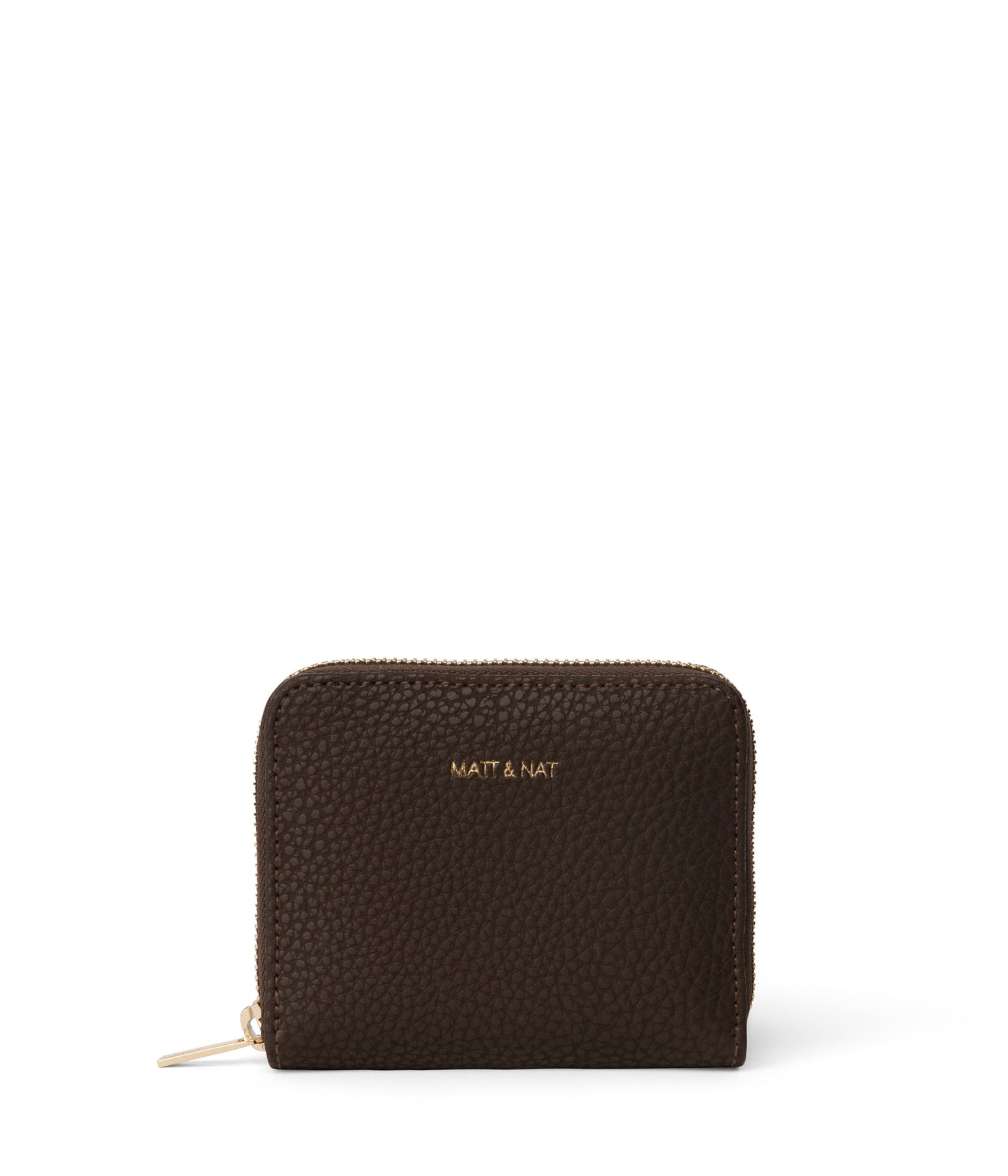 RUE Small Vegan Zip Wallet - Purity | Color: Brown - variant::truffle