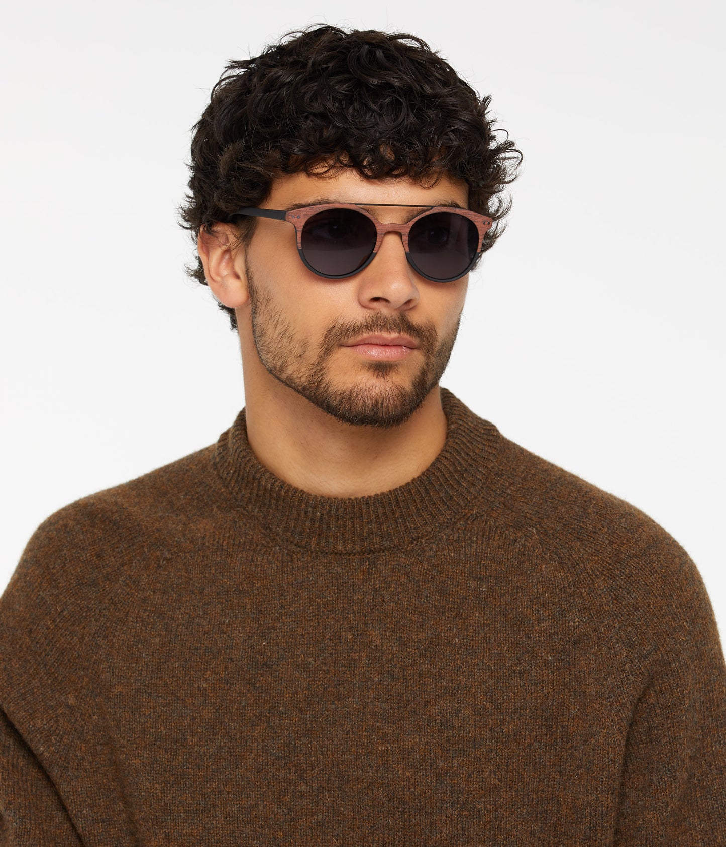 MOSS Brown Aviator Sunglasses | Color: Brown - variant::brown