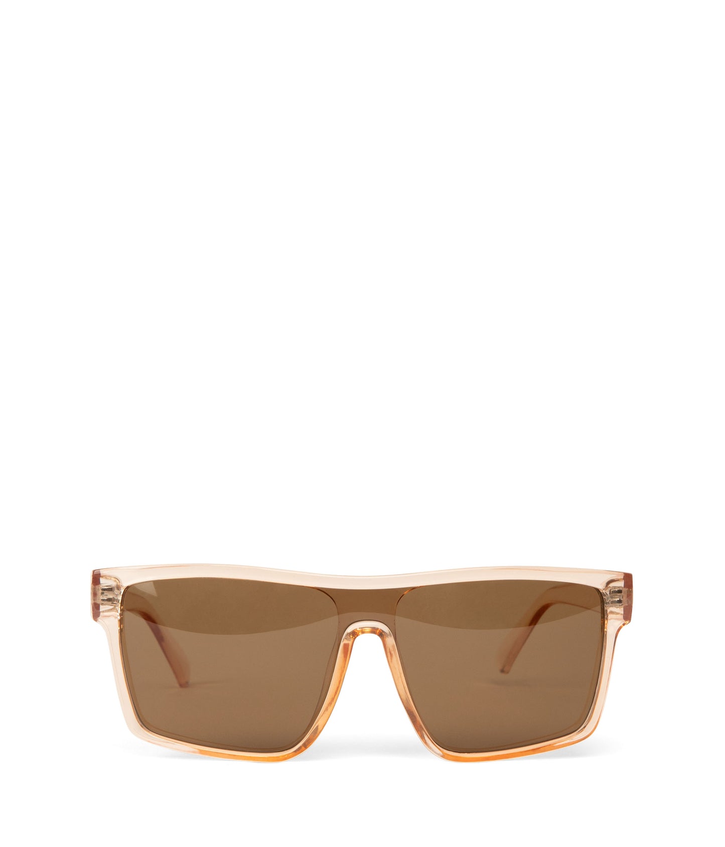 MAEVE Retro Squared Sunglasses | Color: White - variant::nude