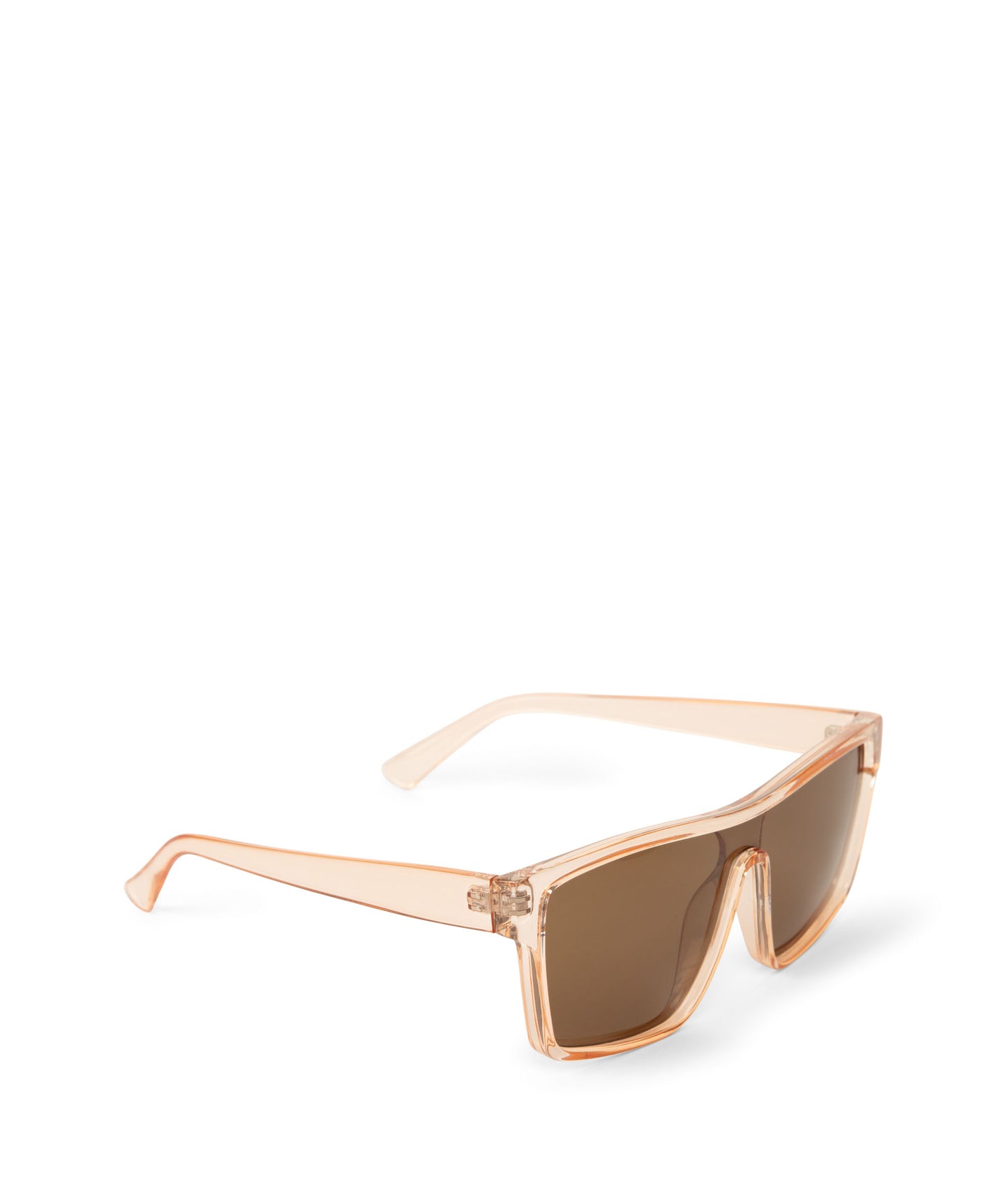 MAEVE Retro Squared Sunglasses | Color: White - variant::nude